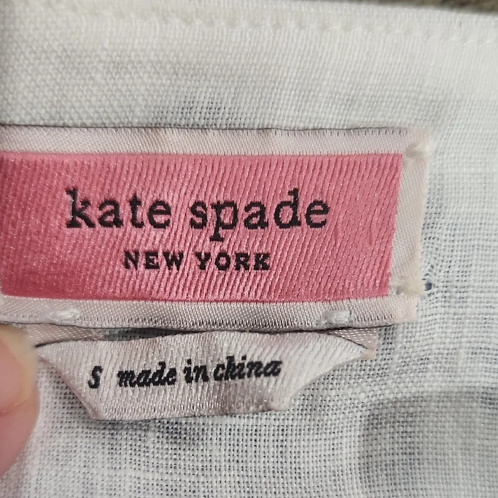 Kate Spade Linen Blouse Size Small